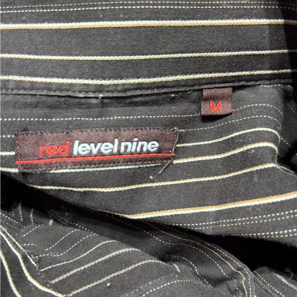 Brown Casual Button Down Shirt with Stripes - Picture 2 of 5
